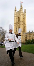 Annual Parliamentary Pancake race