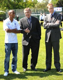 Prince William visits Kingshurst Sporting FC football grounds