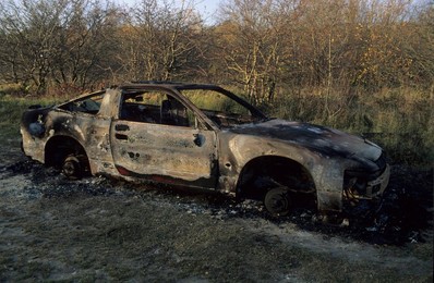 Burnt out Car in Nature