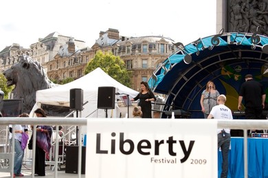 liberty festival at trafalgar