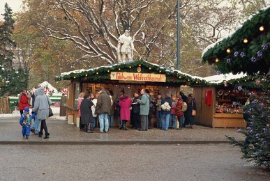 Christmas Market, Vienna, Austria, Europe