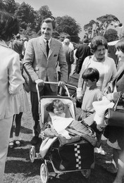 Graham Hill with his family, c1968.  Artist: Unknown