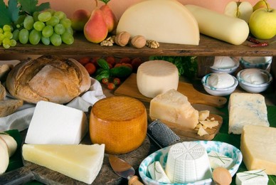 Italian cheeses, Italy, Europe