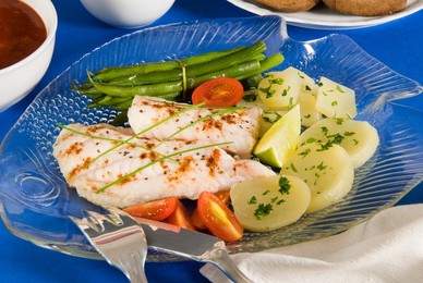 Sancocho canario, food of the Canary Islands, Spain, Europe