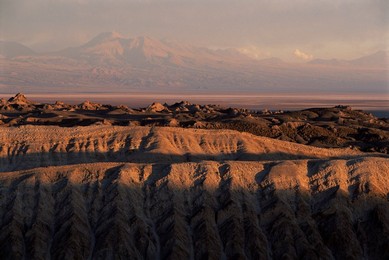 Valle de la Luna (Moon Valley), surreal landscape near San Pedro de Atacama in the north of the country, Chile, South America