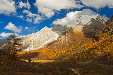 Xiaruoduojio mountain, Yading Nature Reserve, Sichuan Province, China, Asia