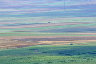 Agricultural landscape, Champagne, France, Europe