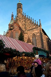 Christkindelsmarkt (Christ Child's Market) (Christmas Market), Nuremberg, Bavaria, Germany, Europe