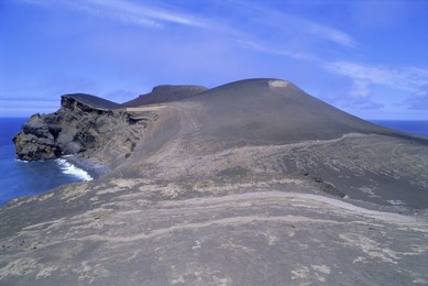 Volcanic landscape, Pointe de Capelinhos (Capelinhos Point), Faial island, Azores, Portugal, Europe, Atlantic Ocean