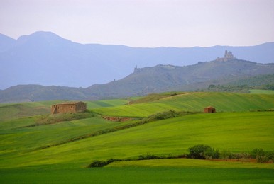 Landscape near Los Arcos, Navarre, Spain, Europe
