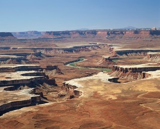 Landscape with Green River in the Island in the Sky District of the Canyonlands National Park, in Utah, USA