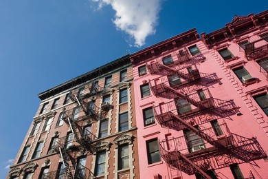 Fire escapes, Soho, Manhattan, New York, United States of America, North America