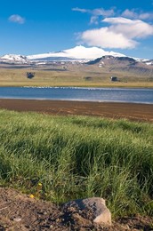 Mountain landscape covered with ice, Snaefellsjokull National Park, Iceland, Polar Regions