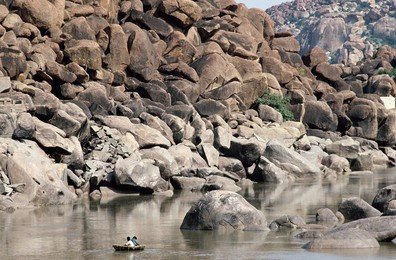 Landscape Hampi, Karnataka, India, Asia