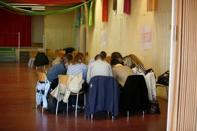 Taize meeting prayer group, Geneva, Switzerland, Europe
