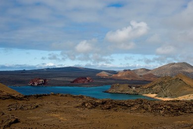 A landscape of the Galapagos Islands, UNESCO World Heritage Site, Ecuador, South America