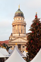 Traditional Christmas Market at Gendarmenmarkt, Berlin, Germany, Europe