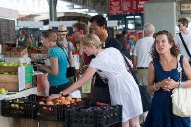 artisanal food market at South Street Seaport