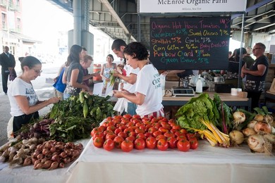artisanal food market at South Street Seaport
