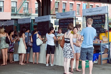 artisanal food market at South Street Seaport