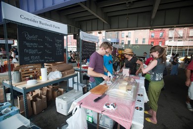 artisanal food market at South Street Seaport