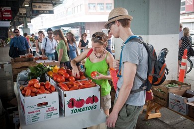 artisanal food market at South Street Seaport