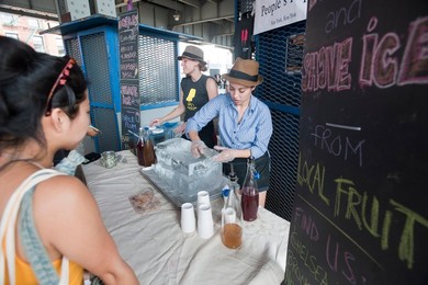 artisanal food market at South Street Seaport