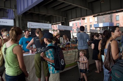 artisanal food market at South Street Seaport
