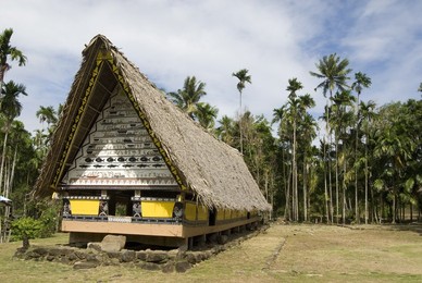 Airai Bai, sacred meeting house at heart of village, 200 years old, southern Babeldaob, Palau, Micronesia, Western Pacific Ocean, Pacific