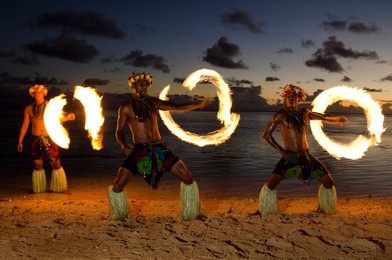 Fire Dance, Viti Levu, Fiji, Melanesia, Oceania, Pacific Islands, Pacific