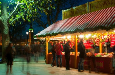 Christmas Market, The Southbank, London, England, United Kingdom, Europe