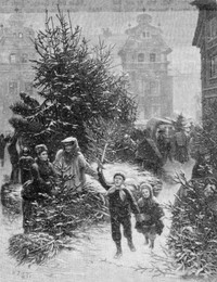 Christmas Market in Weimar / 1885