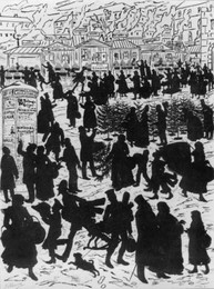 Christmas market in Munich by G. Heine