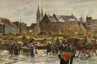 Nuremberg, Christmas Market / c. 1900
