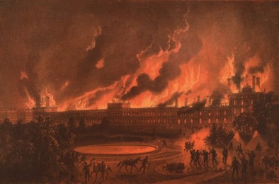 Fire in the Tuileries / 1871