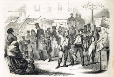 Christmas Market / Berlin 1845 / Lpz. Ill