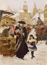 Wilhelm Gause / Christmas Market / 1894