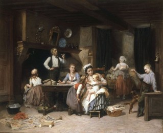 Ch. A. Lobbedez / Family Scene / 1876