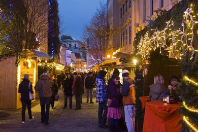 Austria, Vienna, Christmas market