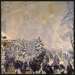 B. M. Kustodiyev, Christmas Market