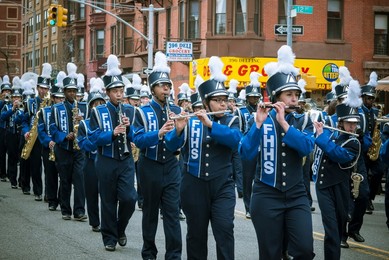 family parade in park Slope