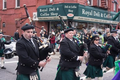family parade in park Slope