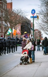 family parade in park Slope