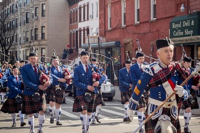 family parade in park Slope
