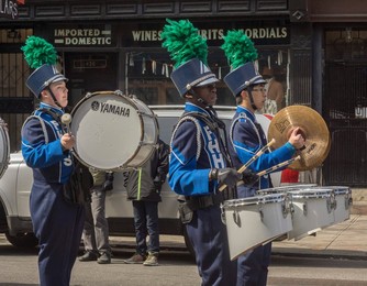 family parade in park Slope
