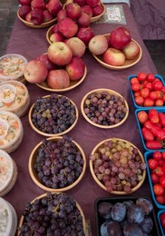 Farmer's Market: food, vendors and shoppers. Idaho