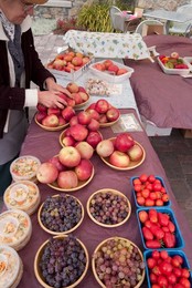 Farmer's Market: food, vendors and shoppers. Idaho