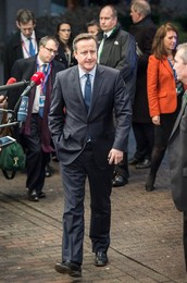 British Prime Minister David Cameron arr..........