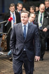 British Prime Minister David Cameron arr..........