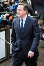 British Prime Minister David Cameron arr..........